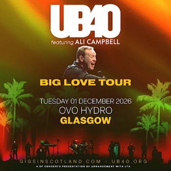 UB40, OVO HYDRO GLASGOW, TUESDAY 1ST DECEMBER 2026